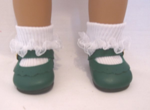 Dark Green Classic Ankle Strap Shoe