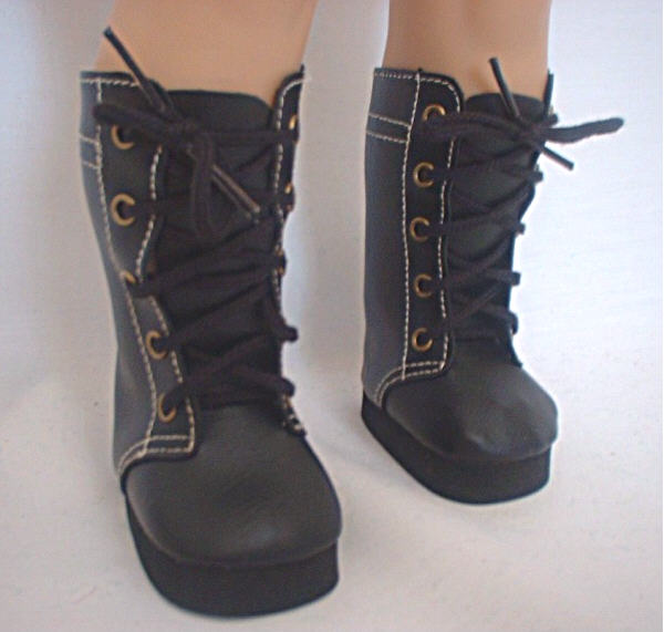 Black High Lace Boot