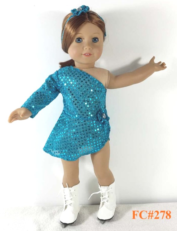Teal Ice Skating Outfit